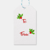 スウェーデン語格言とハート ギフトタグ (裏面)