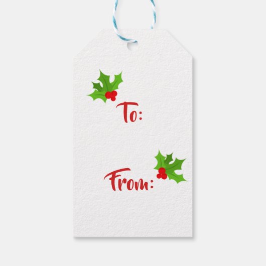 スウェーデン語格言とハート ギフトタグ (裏面)