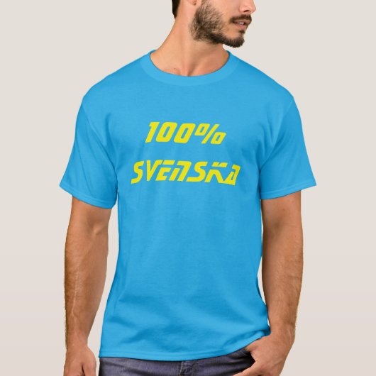 スウェーデン語100% Tシャツ (正面)