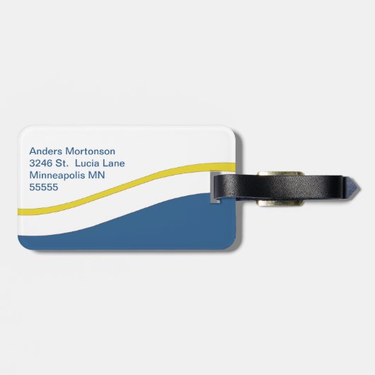 スウェーデン語3つの王冠Flygvapnet ラゲッジタグ (裏面横)