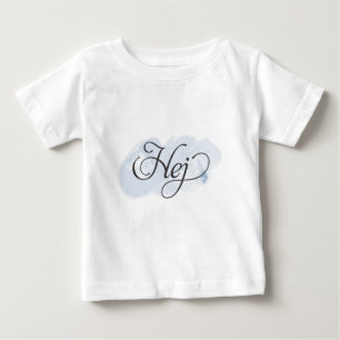 スウェーデン語- Hej ベビーTシャツ