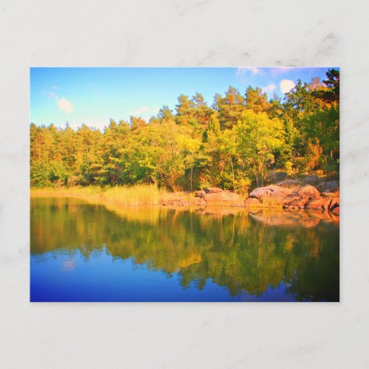 スウェーデン語landskap，写真 ポストカード (正面)