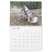 スウェーデン語Vallhund、Vastgotaspets、Callendar 2018年 カレンダー (3月 2027)