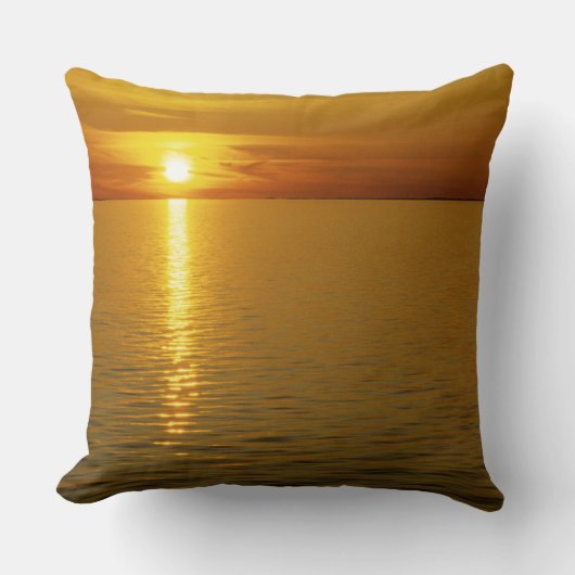 スウェーデン諸島の夕日。 クッション (正面)