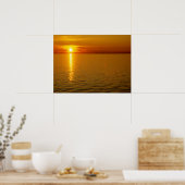 スウェーデン諸島の夕日。 ポスター (キッチン)