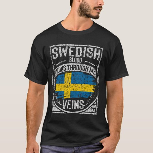 スウェーデン走の血 Tシャツ (正面)