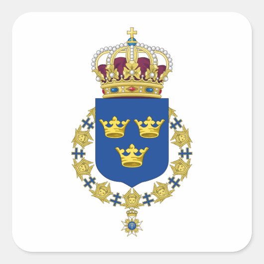 スウェーデン軍服 スクエアシール (正面)