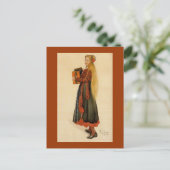 スウェーデン遊ガールAccordion ポストカード (スタンド正面)