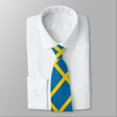 スウェーデン3クラウン付きスウェーデン国旗と追加 ネクタイ (タイ)