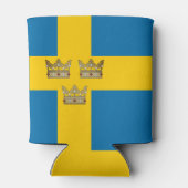 スウェーデン3クラウン付きスウェーデン国旗と追加 缶クーラー (裏面)