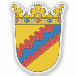 スウェーデン、イングリア州旗 シール