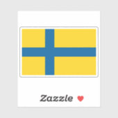 スウェーデン、オステルゴートランド州旗 シール (シート)