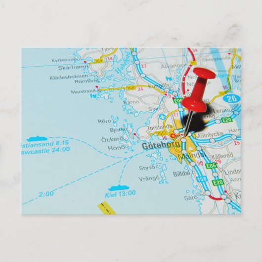 スウェーデン、ゲテボー、ゴテンブルク ポストカード (正面)