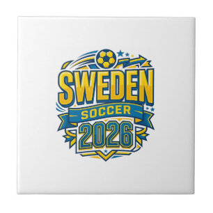 スウェーデン サッカー 2026 サッカー 太字 国 タイポグラフィ タイル