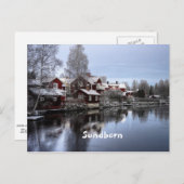 スウェーデン、サンドボーンの風景写真 ポストカード (正面/裏面)
