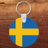スウェーデン – スウェーデン国旗 キーホルダー (正面)