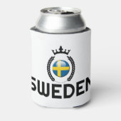 スウェーデン、スウェーデン国旗、スウェーデン国、スウェーデン国旗、 缶クーラー (缶裏面)