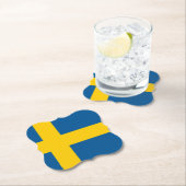 スウェーデン（スウェーデン）国旗 ペーパーコースター (インサイチュ)