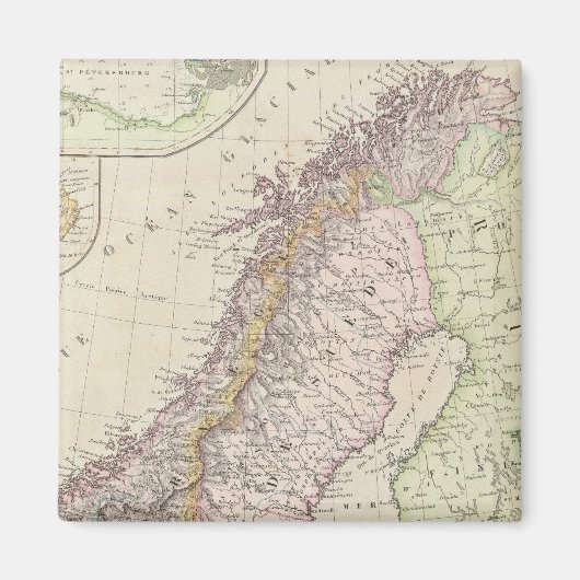 スウェーデン，スカンジナビア マグネット (正面)