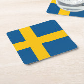 スウェーデン スクエアペーパーコースター (アングル)