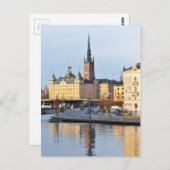 スウェーデン,ストックホルムのガムラスタン ポストカード (正面/裏面)