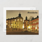 スウェーデン,ストックホルムのガムラスタン ポストカード (正面/裏面)