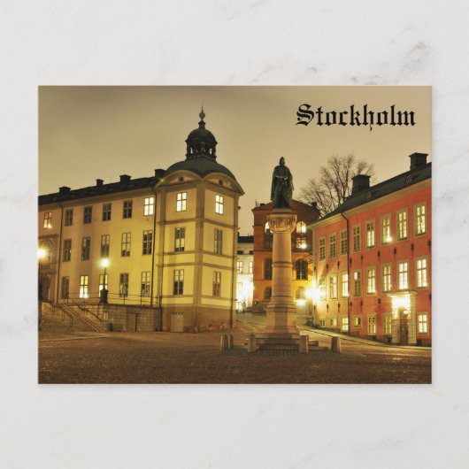 スウェーデン,ストックホルムのガムラスタン ポストカード (正面)