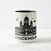 スウェーデン，ストックホルム，シティマグ マグカップ (中央)