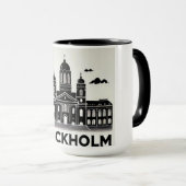 スウェーデン，ストックホルム，シティマグ マグカップ (正面右)