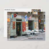 スウェーデン，ストックホルム ポストカード (正面/裏面)