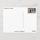 スウェーデン，ストックホルム ポストカード (裏面)