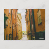 スウェーデン、ストックホルム、歴史的な旧市街、ガムラスタン ポストカード (裏面)