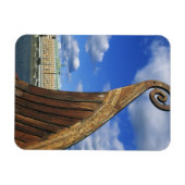 スウェーデン、ストックホルム、港、ガムラスタンから マグネット (横)