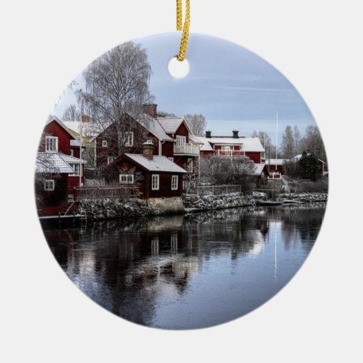 スウェーデン,スンドボーン セラミックオーナメント (正面)