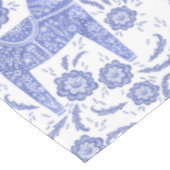 スウェーデン・ダラ・ホース・ブルー・アンド・ホワイト・テーブルクロス テーブルクロス (アングル)