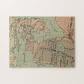 スウェーデン、デンマーク、ノルウェーの旧地図 ジグソーパズル (横)