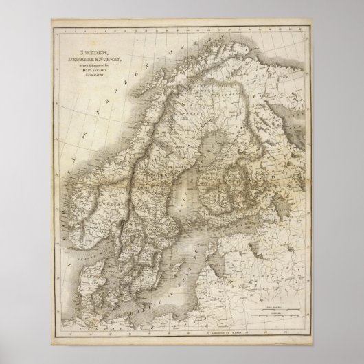 スウェーデン、デンマーク、ノルウェー ポスター (正面)