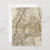 スウェーデン、デンマーク、ノルウェー ポストカード (正面/裏面)