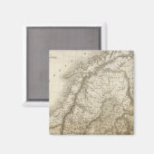 スウェーデン、デンマーク、ノルウェー マグネット (正面/裏面)