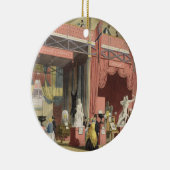 スウェーデン、ノルウェーおよびデンマークセクションの眺めの セラミックオーナメント (右)