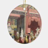 スウェーデン、ノルウェーおよびデンマークセクションの眺めの セラミックオーナメント (左)