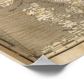 スウェーデン、ノルウェーの地図(Arrowsmith) ポスター (角)