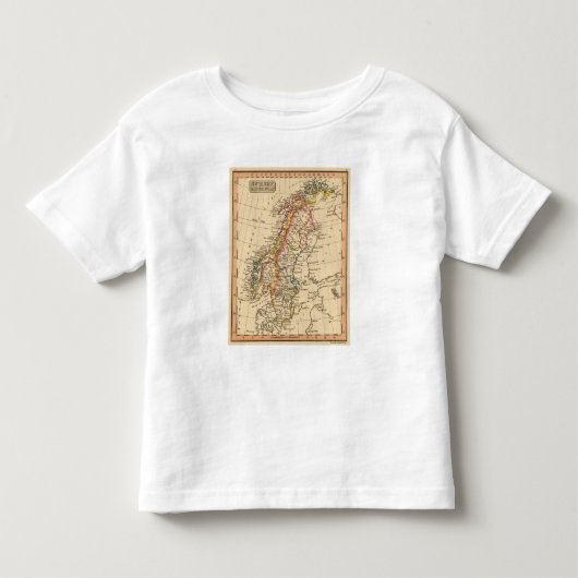 スウェーデン、ノルウェー2 トドラーTシャツ (正面)
