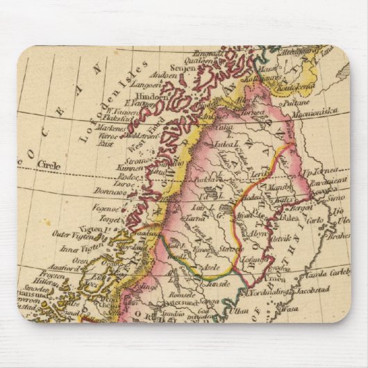 スウェーデン，ノルウェー2 マウスパッド (正面)