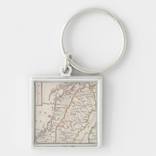 スウェーデン、ノルウェー、アイスランド キーホルダー (正面)