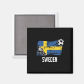 スウェーデン フラッグ ジャージ スウェーデン代表 サッカー マグネット (正面/裏面)