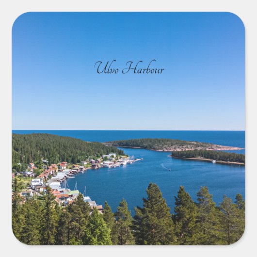 スウェーデン，ホガクステンウルヴハーバー スクエアシール (正面)