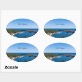 スウェーデン,ホガクステンウルヴハーバー 楕円形シール (シート)