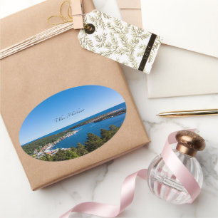 スウェーデン,ホガクステンウルヴハーバー 楕円形シール