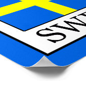 スウェーデン ポスター (角)